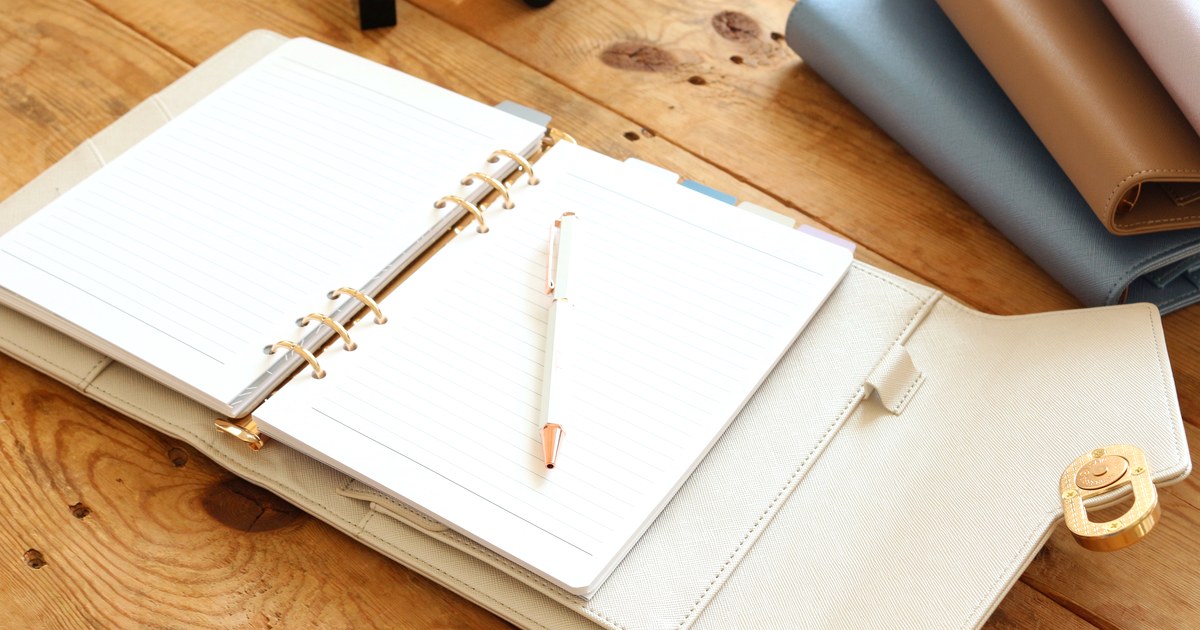 Set Up a New Refillable Planner