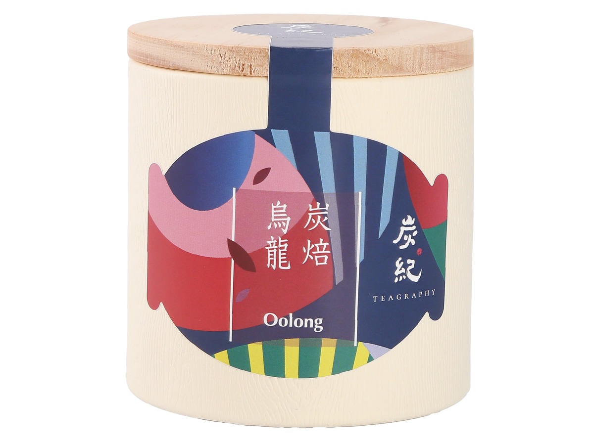 Teagraphy charcoal-roasted Taiwanese oolong can with TEAGRAPHY label