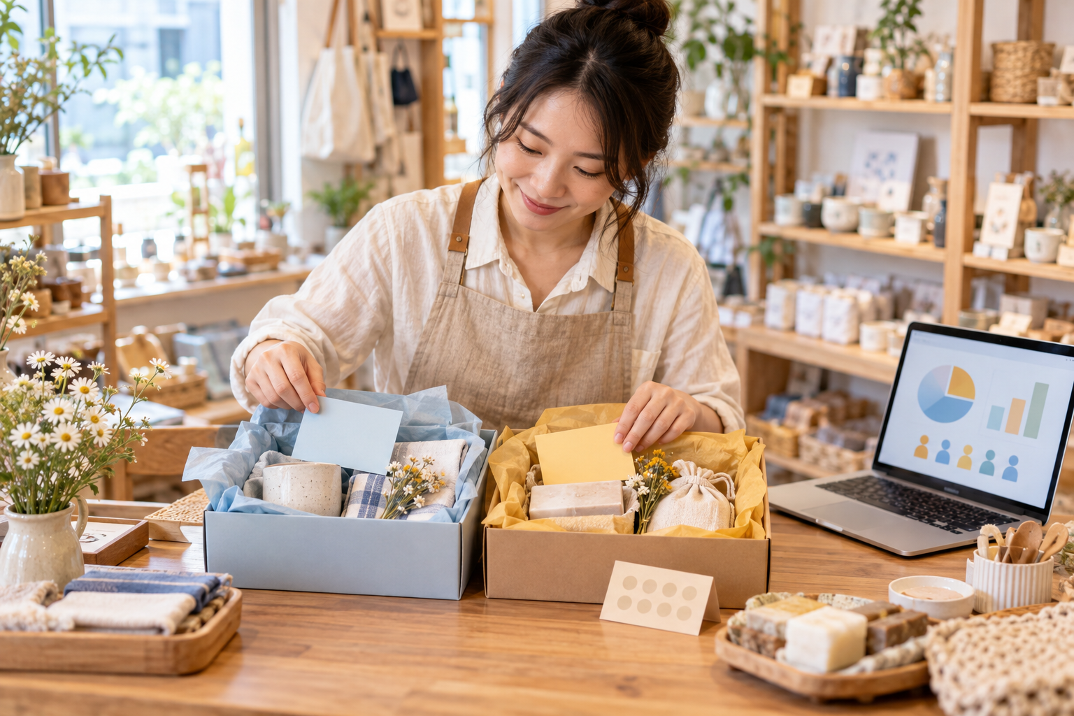 小店運用會員分級與顧客分類規劃回購活動的情境
