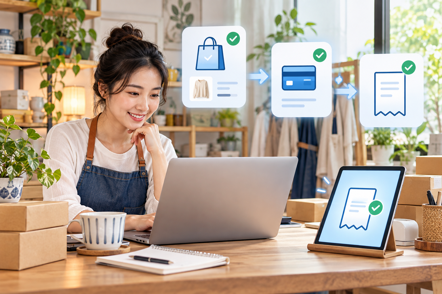 Shopto 網店從訂單、付款到電子發票的小店流程情境