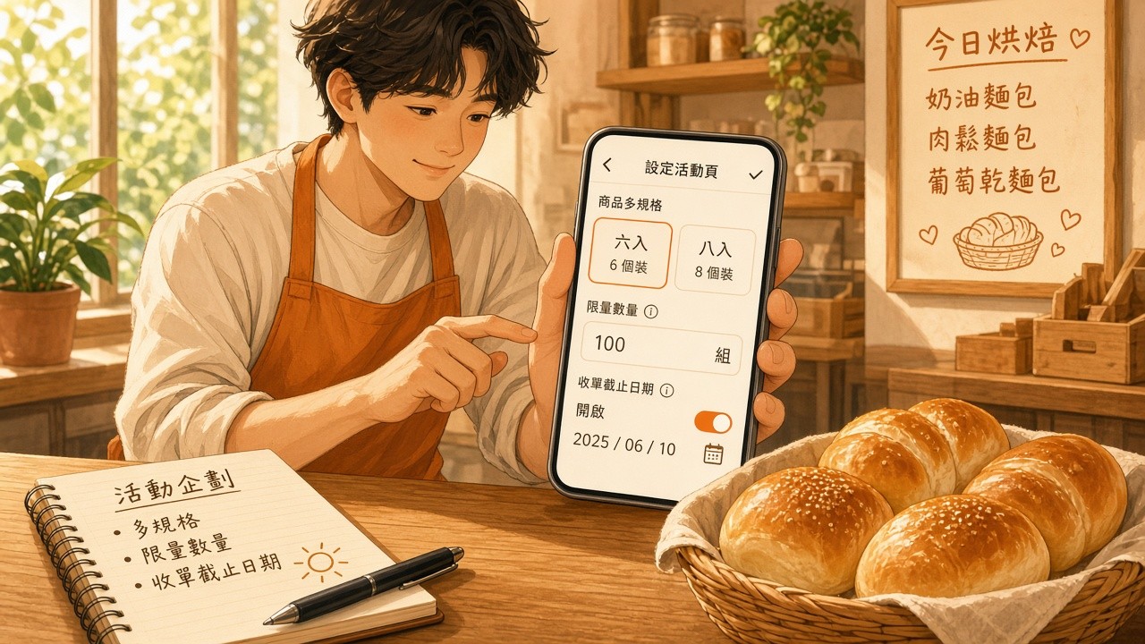 活動頁設定示意