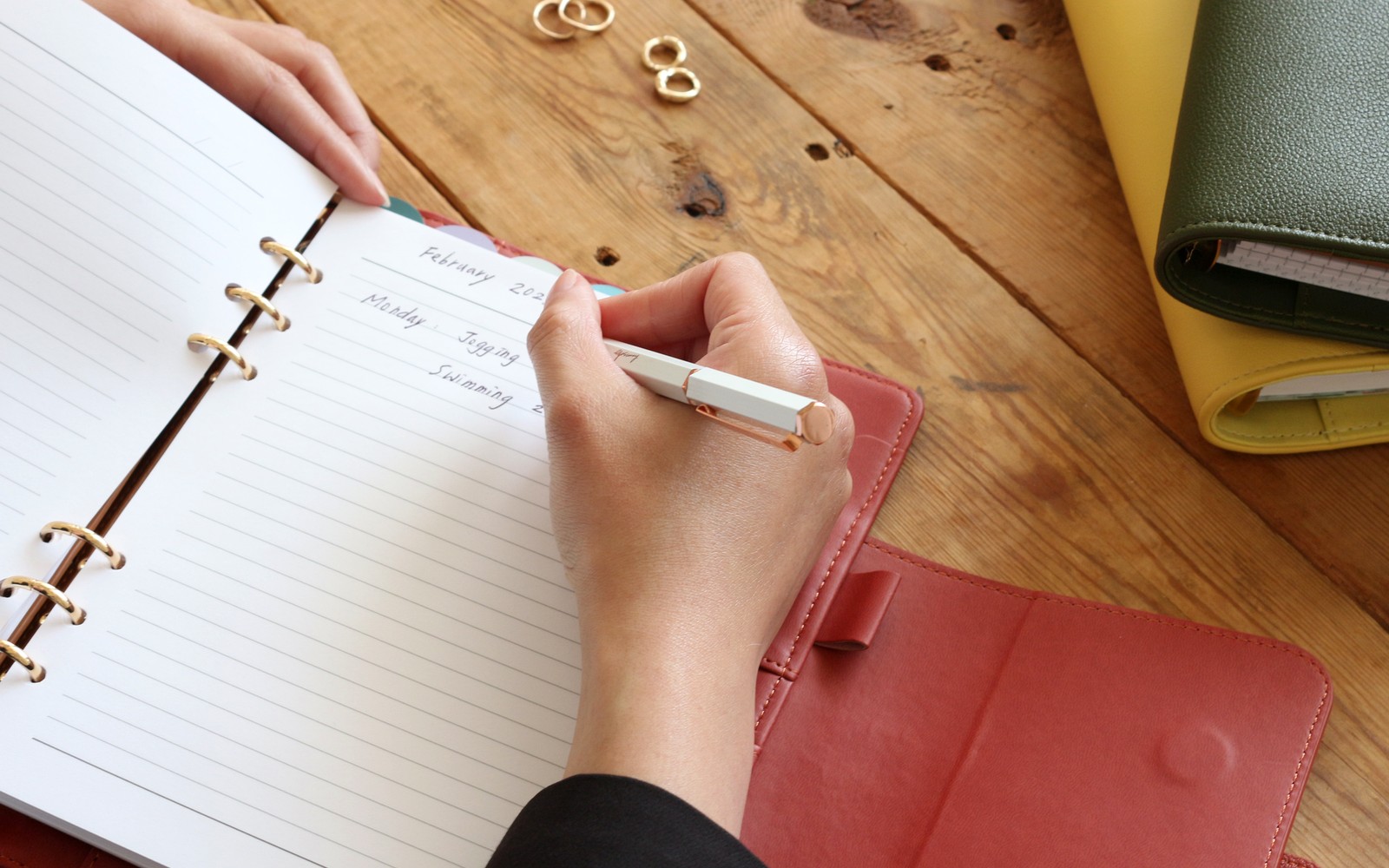 The Belt planner on a desk during a weekly planning ritual