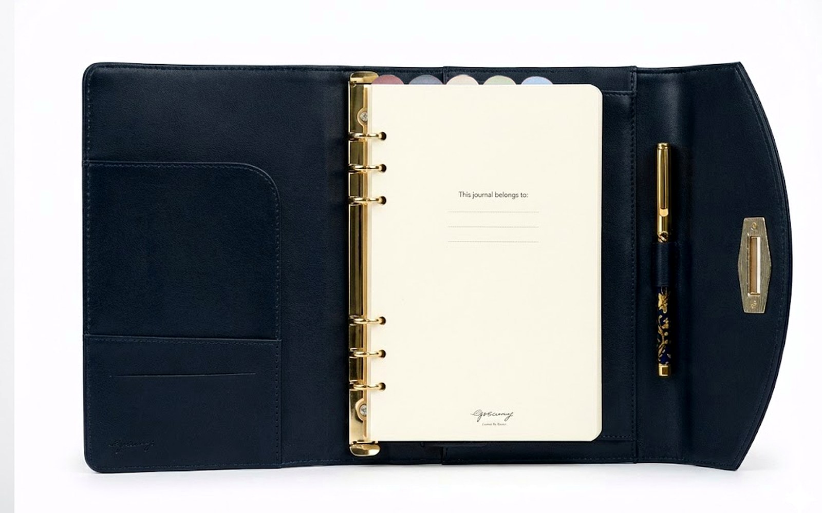 Open EGOSUNNY Belt organiser showing clear categories and pockets