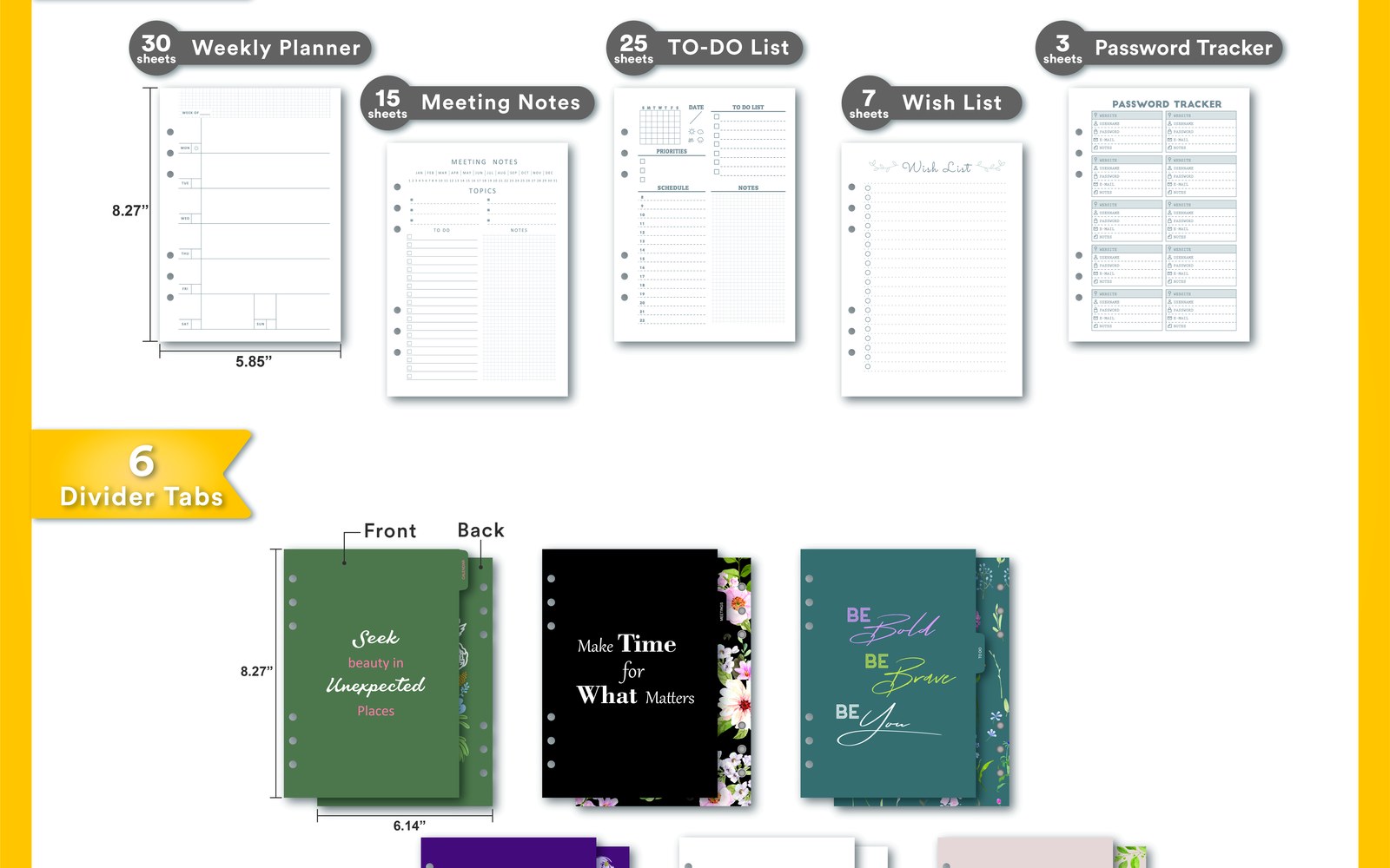 EGOSUNNY Croco planner open showing calm organized interior for desk planning