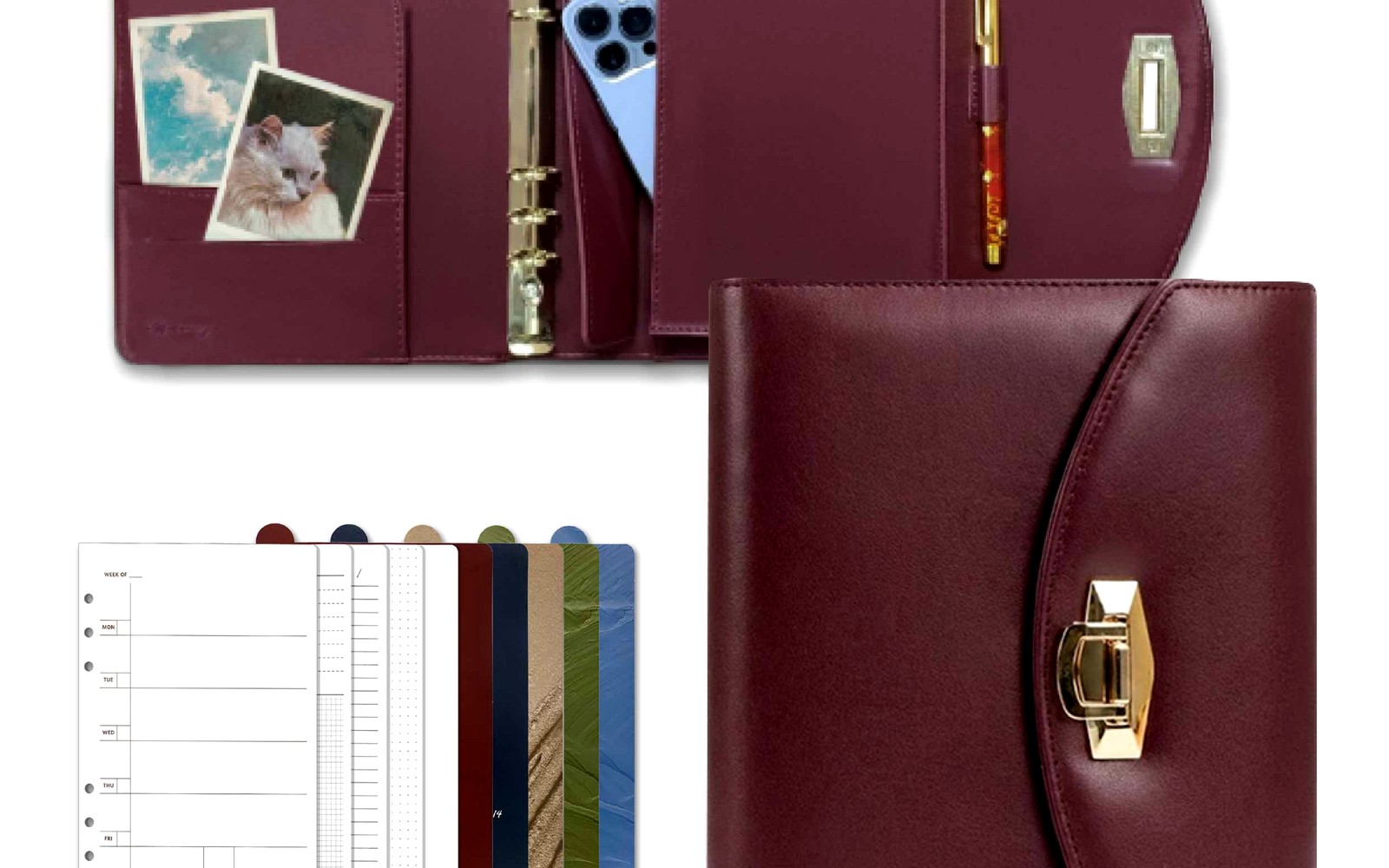 EGOSUNNY composed planner ready for a fresh page refill