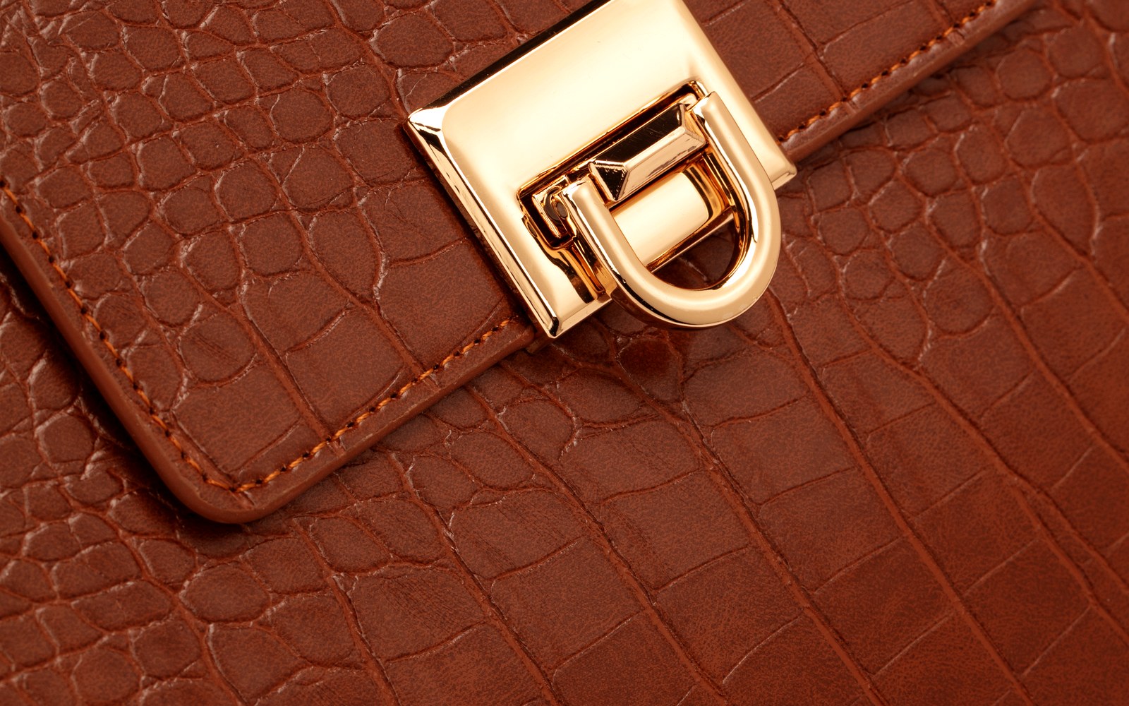 Close-up of the clasp on an EGOSUNNY Croco planner