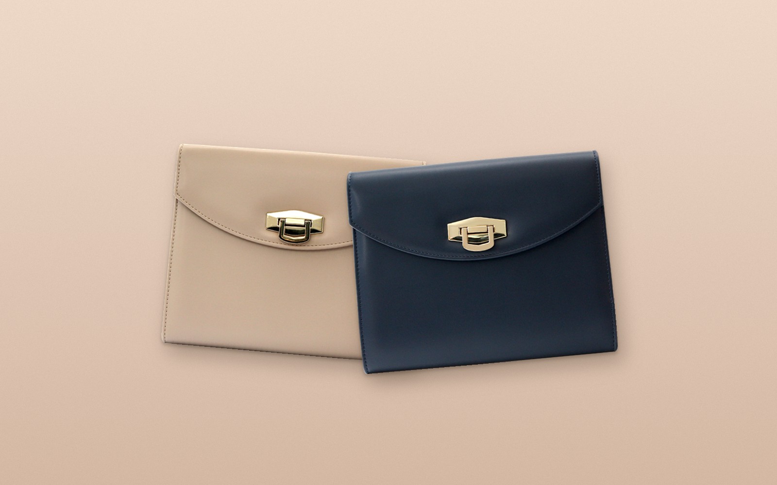Taupe and navy EGOSUNNY Terence planners side by side