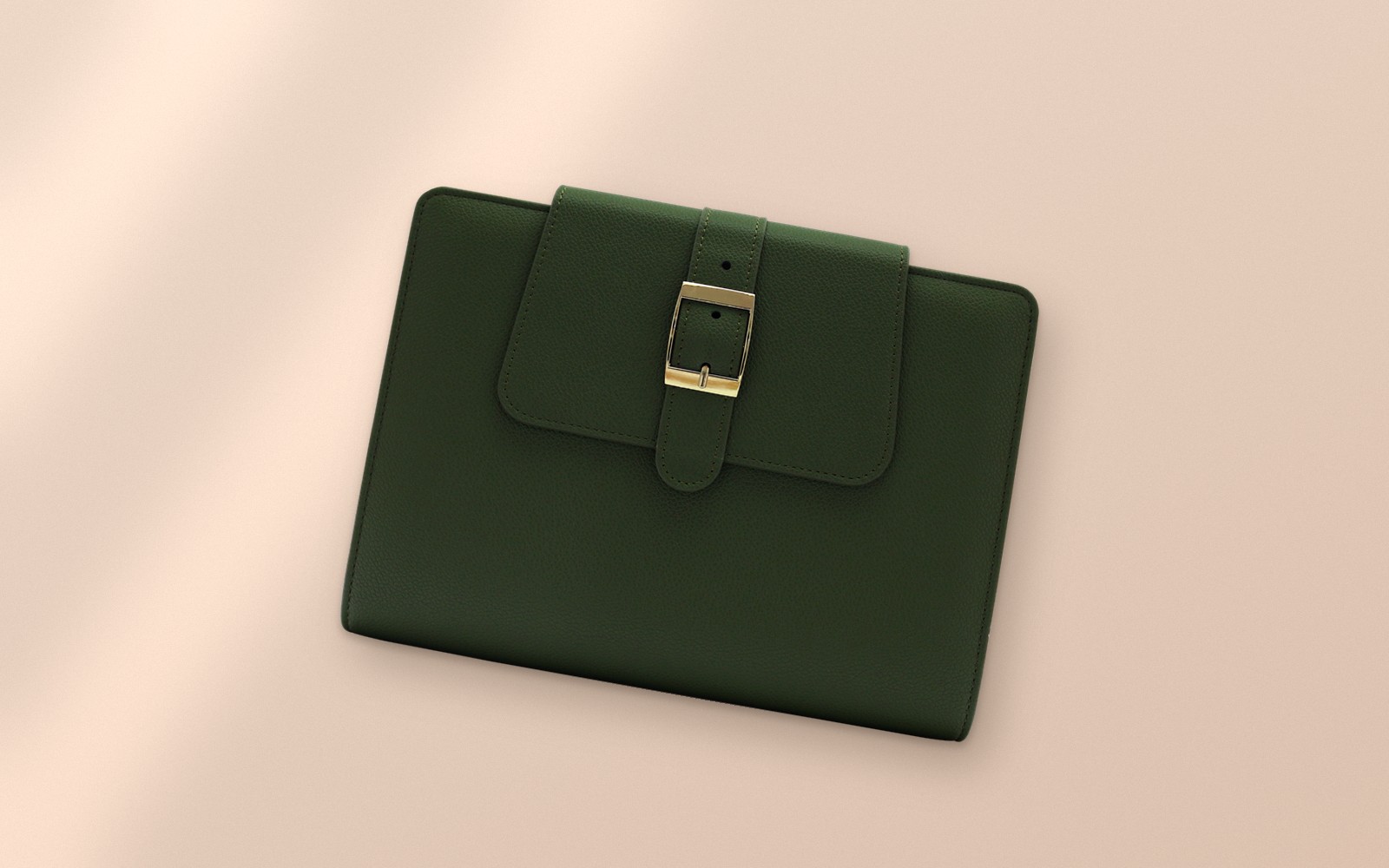 Green EGOSUNNY Belt planner on a terracotta background