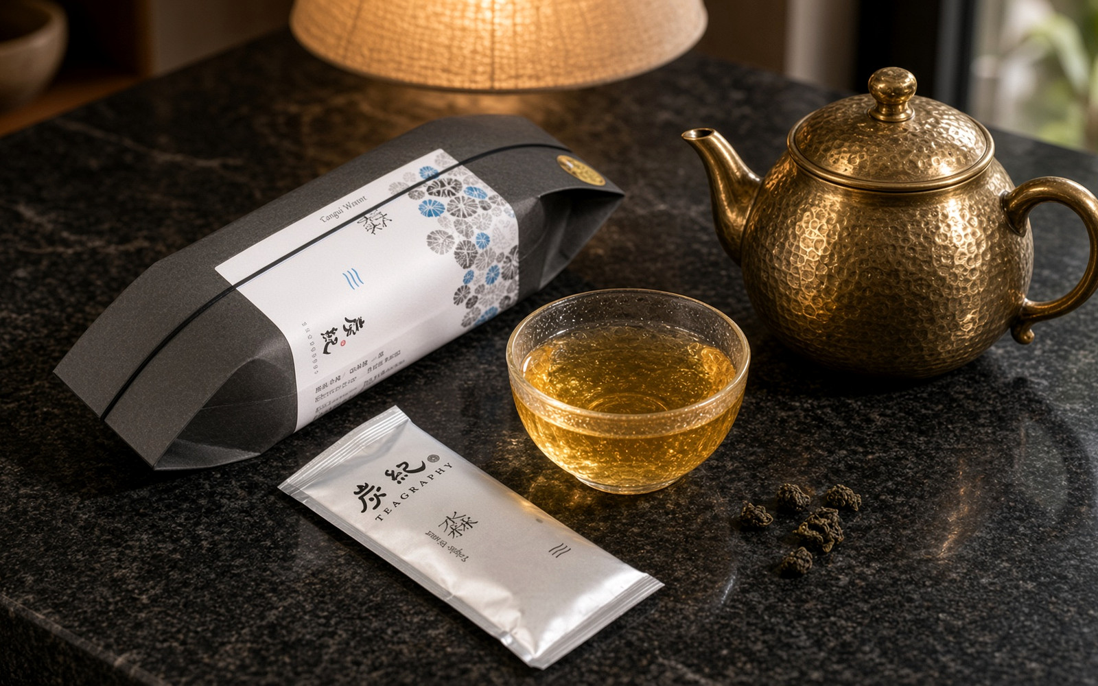 TEAGRAPHY Cangui Guyun Miao Water Qingxin oolong box with a golden cup