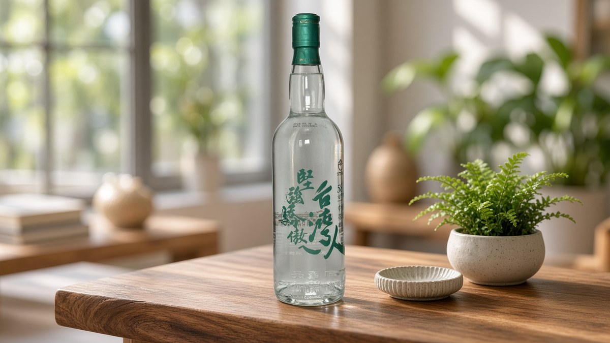 金門高粱紀念酒瓶身特寫 京旺煙酒