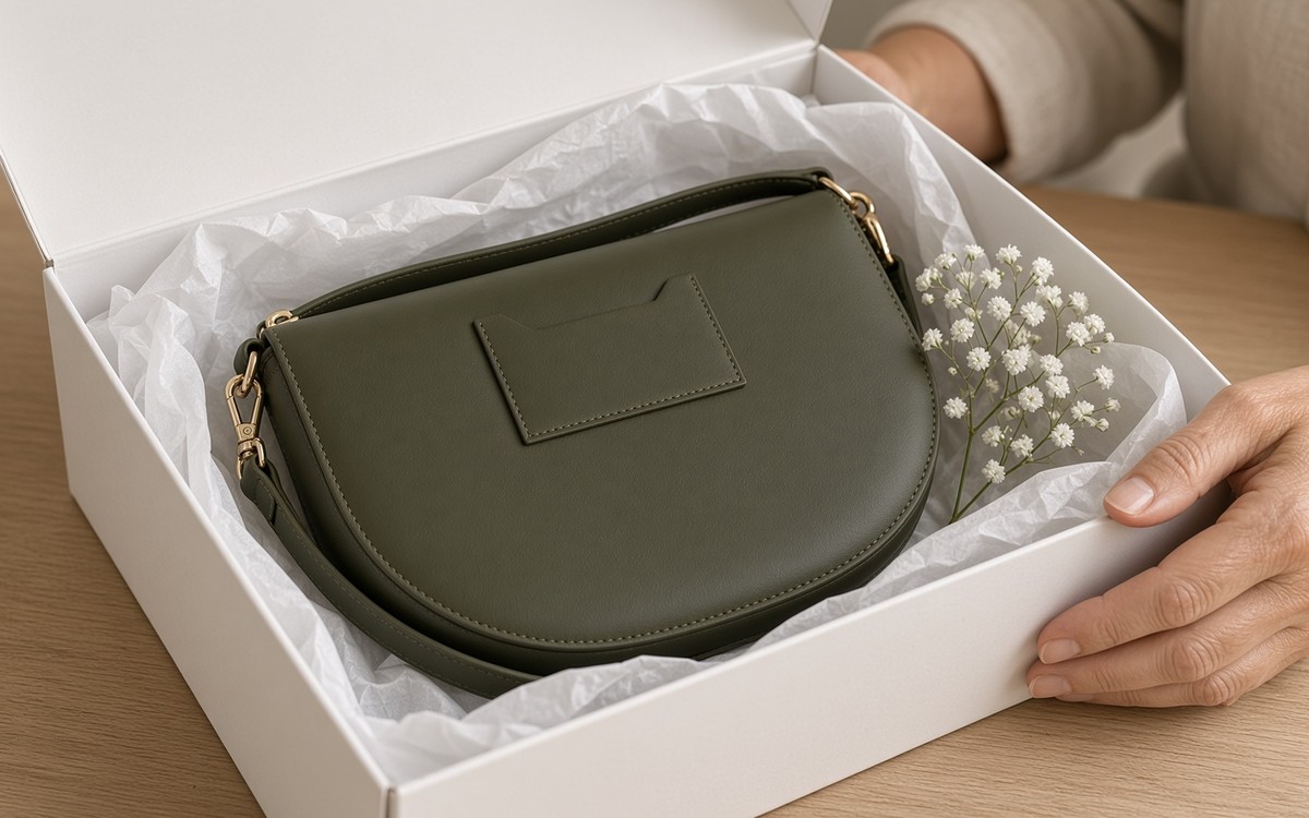 Olive EGOSUNNY planner bag in a gift box