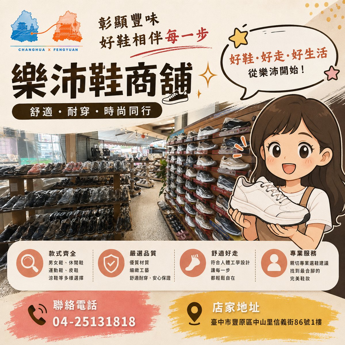 樂沛鞋商舖 文宣海報 1