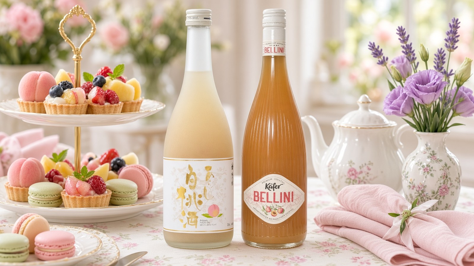 母親節低酒精送禮 梅乃宿白桃酒與凱芙貝里尼微氣泡 京旺煙酒